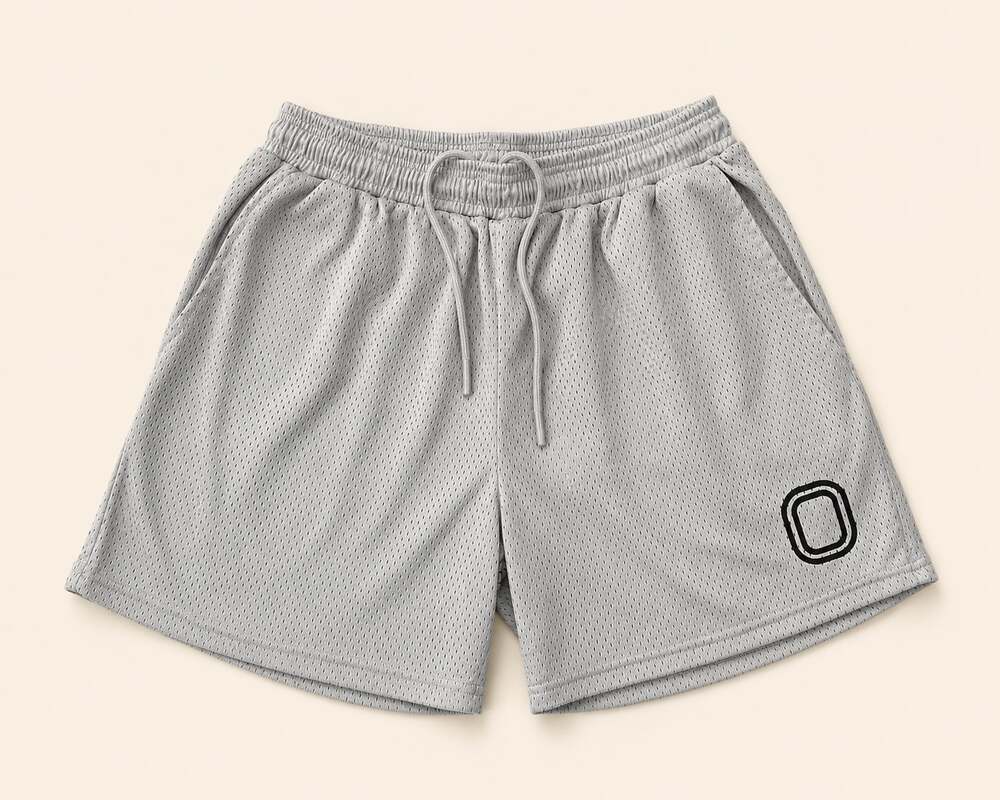 Overtime Mesh Basketball Shorts Gray Y2K Streetwear Gym Size M